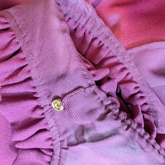 Pre-owned Kate Spade Plum Ruffle Kids Dress - Picture 12 of 14